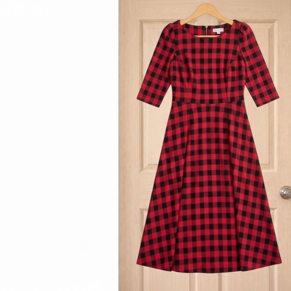 Calvin Klein Buffalo Check Dress - Picture 4 of 7